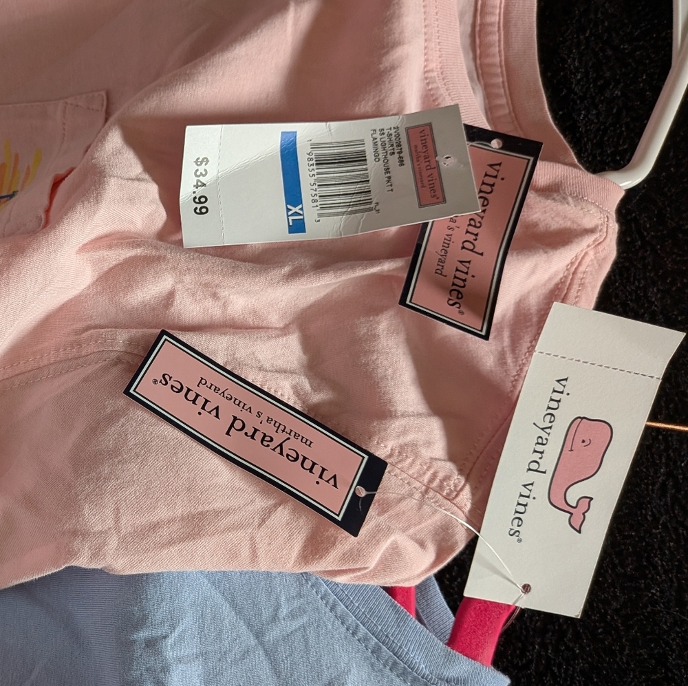 Vineyard Vines Pink and Blue Tees